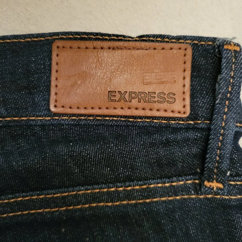 Express Jeans Ankle Legging Dark Blue Denim 6 NWT - Picture 5 of 11